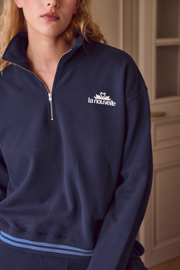 Viviane half-zip sweater-2
