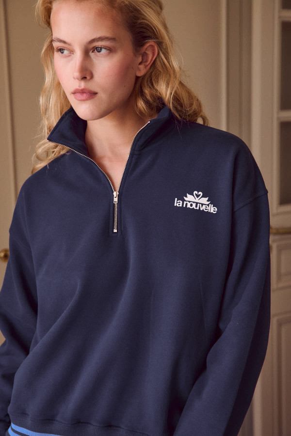 Viviane half-zip sweater-0