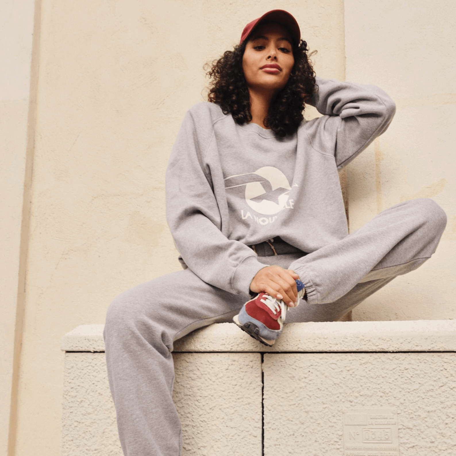 Sweat Come et Jogging Gil Gris Chiné - Sportswear La Nouvelle