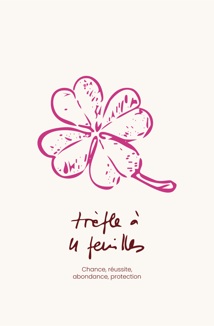 Trèfle à 4 feuilles : chance, réussite, abondance, protection
