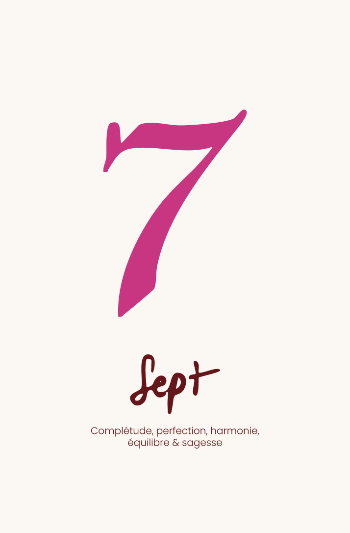 Sept : complétude, perfection, harmonie, équilibre et sagesse