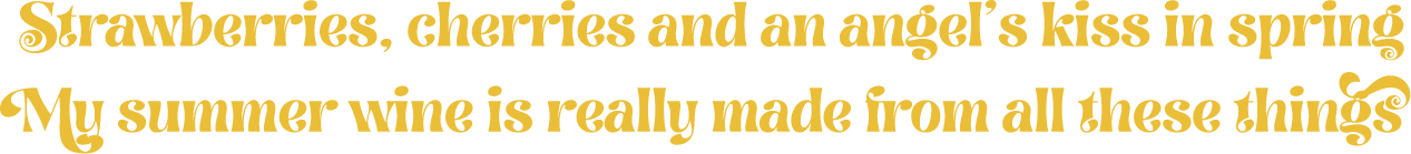 Strawberries, cherries and an angel's kiss in spring - My summer wine is really made from all these things