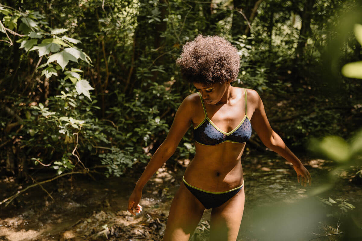 Velours green et tulle marine&nbsp;